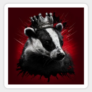 The Badger King Sticker